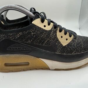 Nike Air Max Black and Gold Sneakers